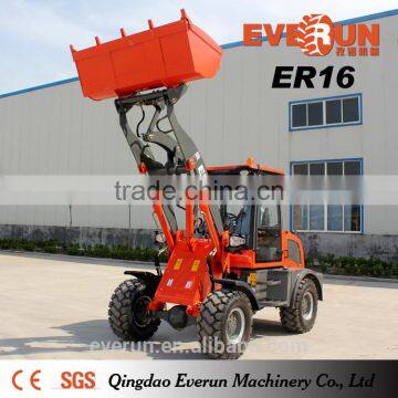 EVERUN Brand CE certificate multifunction 1.6Ton agricultural machine china loader