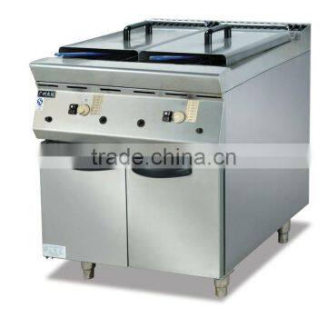 hotel equipment Gas Fryer (2-tank&2-basket) with Cabinet