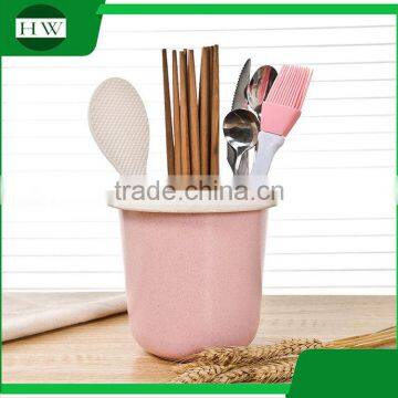 Multipurpose Eco Plastic Round Table Fork Knife Spoon Chopsticks Tableware Storage Case Bin Container Box photo-4