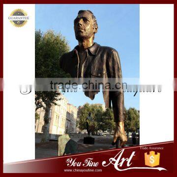 Modern Abstract Male Metal Art Bronze Statue photo-2