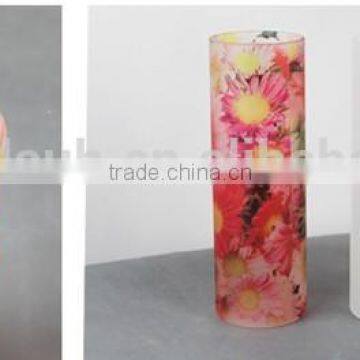 Sublimation Flower Tall Glass Vases Houseware New Products