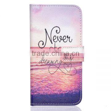 PU leather carton phone case for Samsung S7