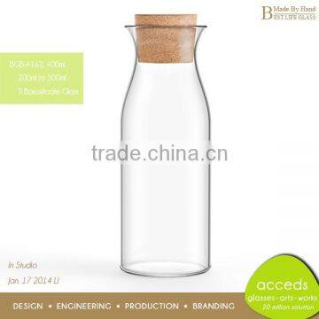 OEM ODM Hand Made Mini Glass Milk Bottles 100ml photo-3