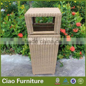 Garden rattan dustbin / Hotel trash bin