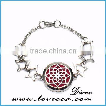 Fashion Aroma aromatherapy fragrance scent diffuser locket bracelet