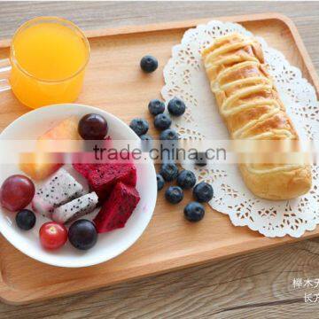 Logo Customized Solid Beech Square Wooden Serving Tray photo-4
