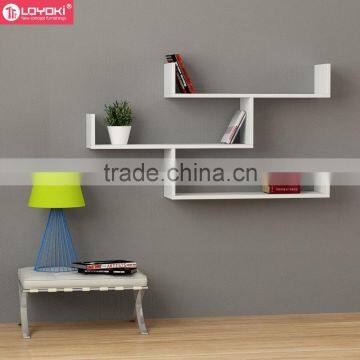 3 tier wooden wall rack wholesale hanging wall shelving for home wall art decor floating shelf