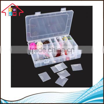 Chinese Manufacturer Houseware PP Clear Plastic Storage Container Medical Jewellery Cosmetic Box with Dividers