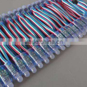 F8 RGB LED Strawhat Light for Holiday Decoration/Full Color 12mm LED Christmas Decoration Light/LED Strawhat Stright Light photo-4