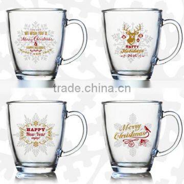 330ml Water Glass Mug With Ocean Color Design photo-4