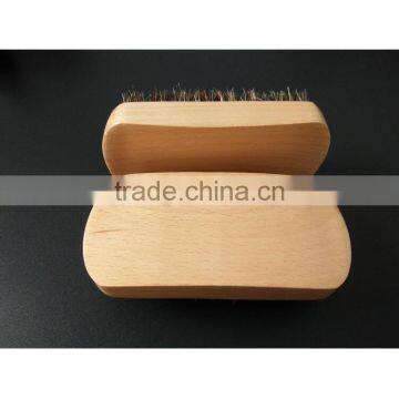 Stock Boar Bristle brush, square beech brush, male special beard brush, can engrave logo