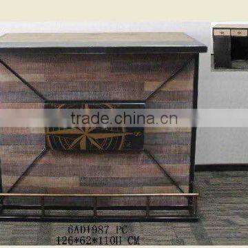 New Solid Wood Vintage Cafe Western Restaurant Table and Chairs Combination Display Rack photo-3