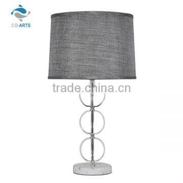 Modern design gray luxury plug table lamps for hotels