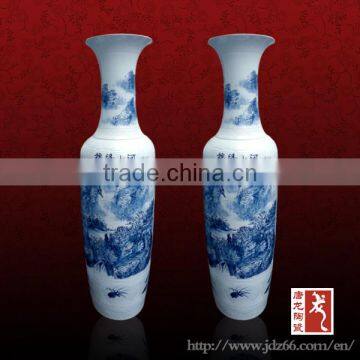 Anitque Chinese Blue and White Porcelain Vase for Home Decoration photo-2