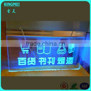 Crystal Lighting Box Frame,shop Hanging Led Crystal Light Box Sign