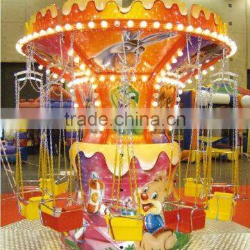 Super swing flying tower amusement game series flying chairs for 12 persons