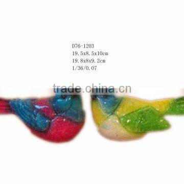 Decorative resin bird ornament