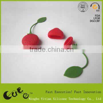 silicone tea infuser/ strawberry shape tea infurser YT-Q039