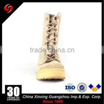 Factory Price Khaki Suede Cow Leather Army Tactical Military Desert Boots With Zipper photo-4