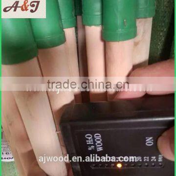 Natural Wooden Mop Handle With Plastic Italian Screw and Long Cap photo-2