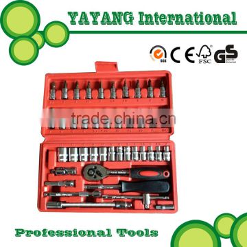 42PCS High quality combination tools Ratchet Wrench and socket set