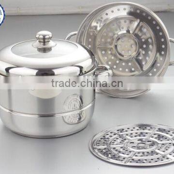 24cm Durablen 2 Layers Stainless Steel Food Steamer Pot for Sale photo-2