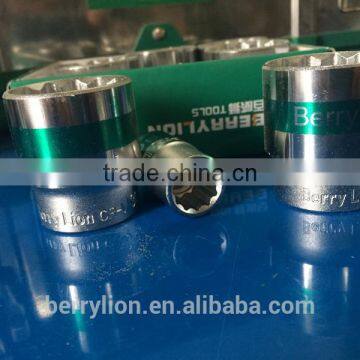 Berrylion 1/2" Socket 12 Angle Dual Color CR-V Socket8mm-32mm Socket photo-3