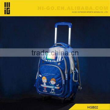 Wholesale fashion new girl trolley school bag