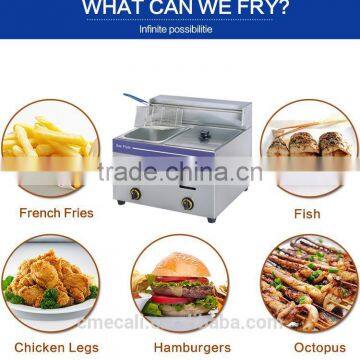 Commercial Kitchen 1 Tank Stainless Steel Gas Deep Fryer photo-5