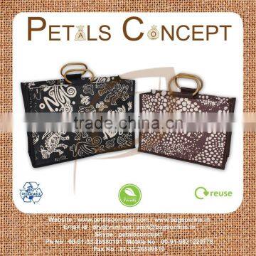 Laminated canvas tote bag - overall Animal print - customized as per the requirement