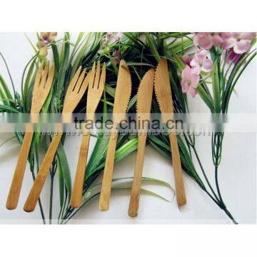 Nature Bamboo Carbonized Fruits Knives And Forks photo-3