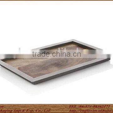 handmade beauty decorate small wooden tray for wedding
