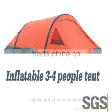 High Quality 3-4 people inflatable camping tent on beach