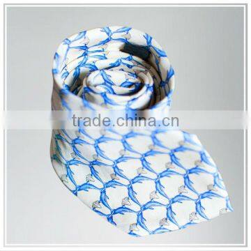 Customize high quality digital printed silk tie