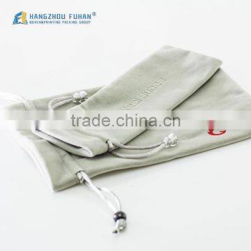 Simple Design Top Great Debossed Logo Velvet Bag For Tie Pin photo-4