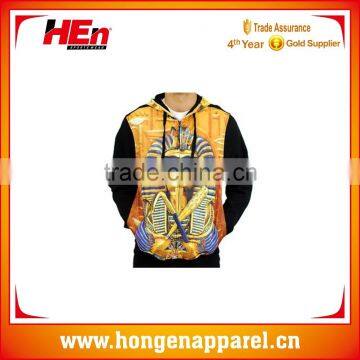 Hongen apparel new style mens fleece sublimated hoodies