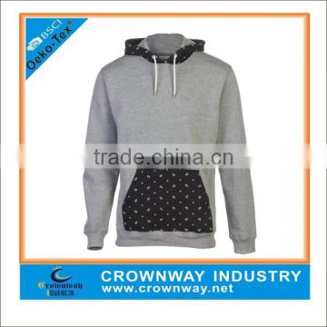 mens fancy two color bulk hoodies