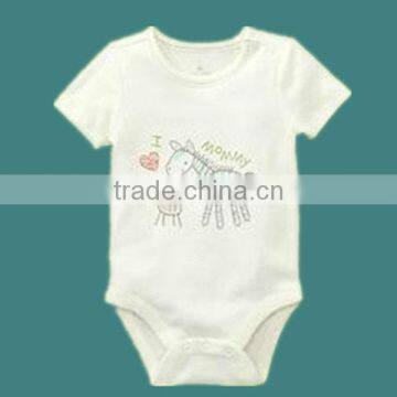 Cotton short sleeve baby romper, baby clothes