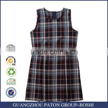Hot Sale Classic Plaid School Uniform Dress For Girls