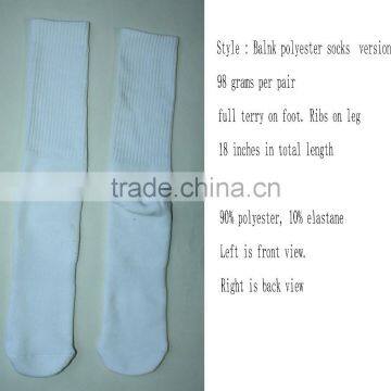 100 Polyester Socks Sublimation Blank Polyester Socks photo-4