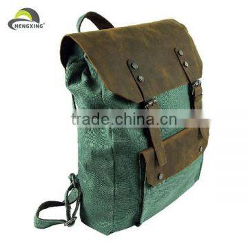 Brown girls leather bags fabric for backpack