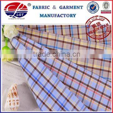 Bamboo Fiber Check Shirt Fabric Products Wholesale for 2015 New Desgin Gingham Check Fabric photo-2