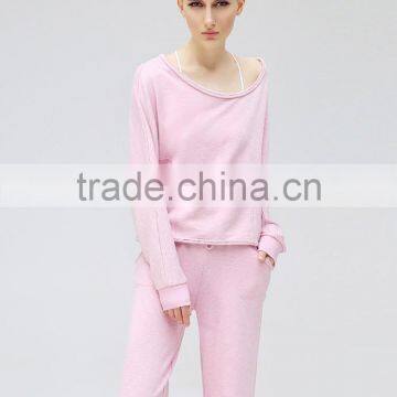 2016 Fashion Spring Sets Thin Fleece/new Sport Loose Bomber Pull Over Fleece/big Collar Pink Rose Fleece photo-5