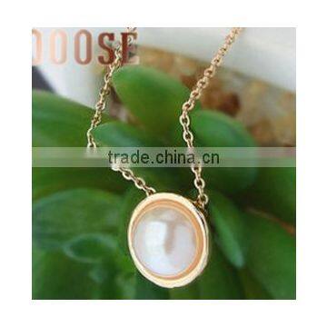 high end semi-precious pearl pendant necklace fashion natural pearl pendant necklace for her gifts