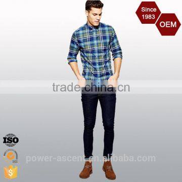 2016 Latest Design Plus Size Check Mens Designer Shirts photo-3