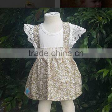 Latest Summer Bubble Skirt Baby Girls Spaghetti Strap Dress Patterns For Girls photo-2