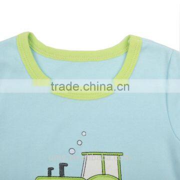 Summer Baby Boy Collar Short Sleeve Clothes Little Car Design Plain Baby Rompers photo-4