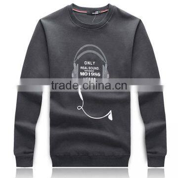 Fashion Round Neck Pullover Custom Wholesale Printing 2016 Thick Warm Fleece Multi-Color Sweatshirt Men photo-3