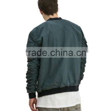 Classic Fashion Jacket Pleated Sleeve Mens Fashion Jacket photo-4