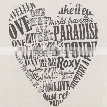 Ladies Heart-shaped Tshirt100%bamboo Fiber Tshirt Custom Printed Tshirts photo-2